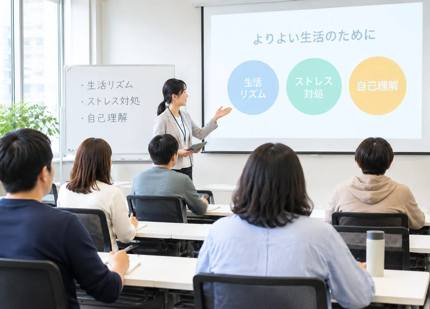 講義形式でプログラムを実施する研修ルーム